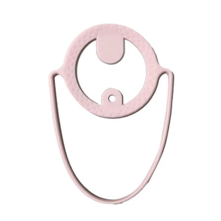 Pink Silikone Genanvendelig Bærbar Kaffekopholder til Udendørs Rejser