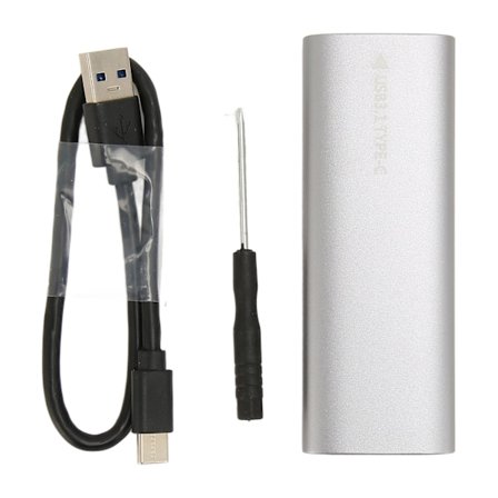 M.2 SATA SSD Kabinet USB C 3.1 10Gbps UASP Trim Aluminiumslegering Type C SSD Kabinet til 2280 2260 2242 2230 Størrelse NVME og NGFF Protokol 