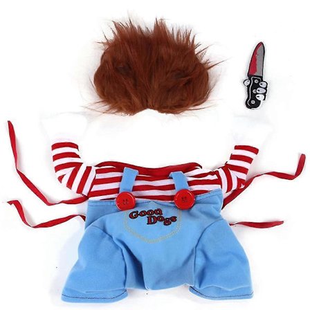Pet Deadly Doll Hundekostume, Sødt Hunde Cosplay Halloween Jul Sjovt Kostume Hundetøj Festkostume Til Små Mellemstore Og Store Hunde