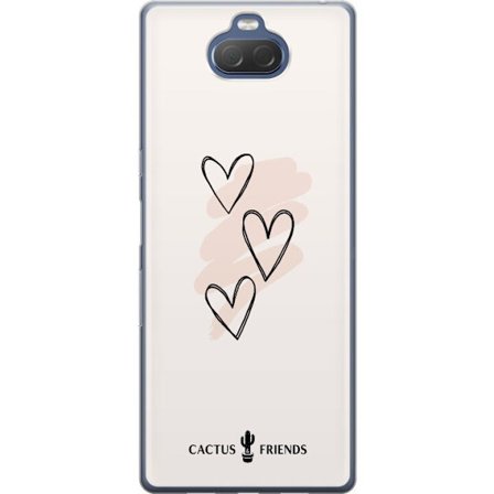 Yhteensopiva Puhelinkuori Sony Sony Xperia 10 Plus Cactus and Friends - Soft Romance Sketch