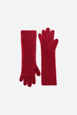 Soft Goat - Brushed Gloves - Cashmere gloves - One Size - Dahlia