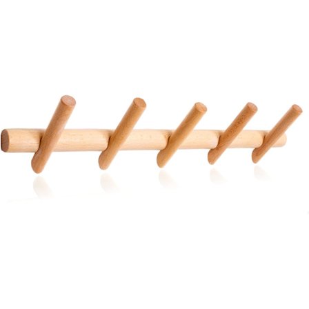 Trævægmonteret knagerække, moderne og unikt design. Frakke