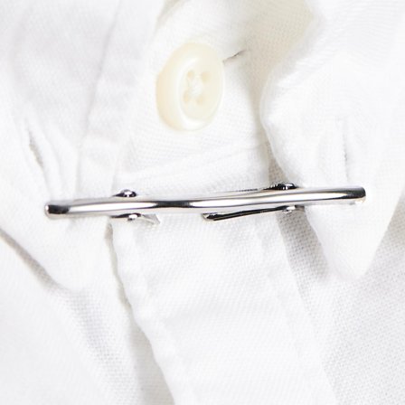 Pince à col de chemise gris anthracite pour hommes - Épingles de cols de chemises