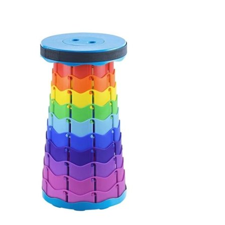 Profesjonell bærbar rund foldbar stol trekkspill stol høyde justering enkelt verktøy