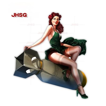 Pin Up Girl Retro Racing Værktøj Decal Retro Bil Tilbehør Vandtæt Bil Etui Laptop Væg Sticker Sexet Pige