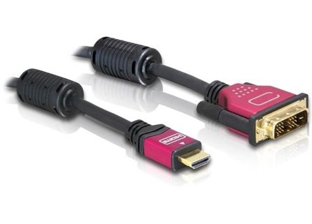 Delock adapterkabel - HDMI / DVI - 5 m