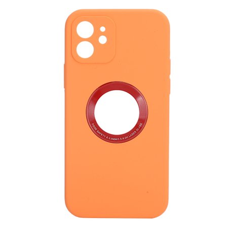 Flytande Silikon Full Cover Fodral för iPhone 12 Pro Vattentätt Stöttåligt Orange