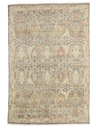 Håndknyttet Usak Indisk Teppe 250X350 Oransje/Beige