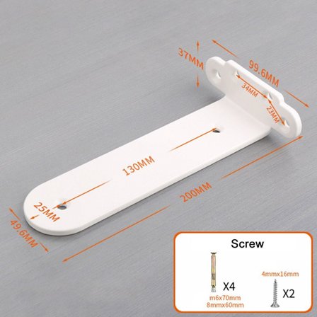 Højre vinkelbeslag Skrivebordshylde STYLE 4 STYLE 4