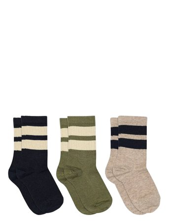 mp Denmark Anker Socks - 3-Pack - Multi/patterned - 37/39