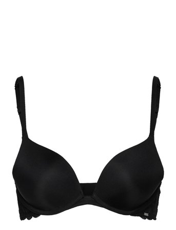 Angie Padded Underwired Push-Up Bra Black Hunkemöller