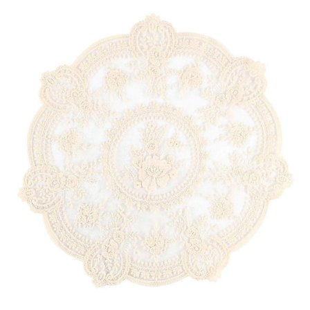 2025 2 stk. Europeisk Blondebroderi Bordbrikke Kaffekopp Underlag Bord Soverom Datamaskin Armlenbeskytter Retro