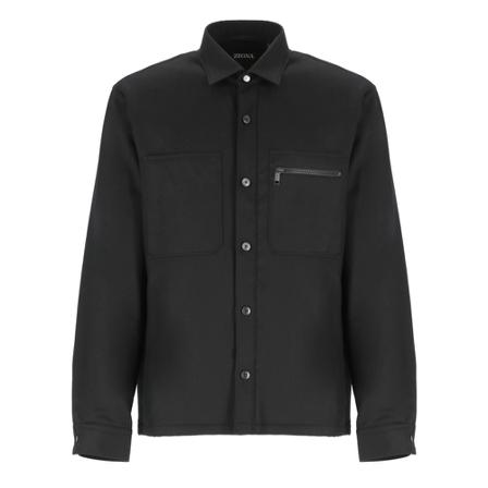 Z Zegna, Light Jackets Czarny, Mężczyzna, Rozmiar: M