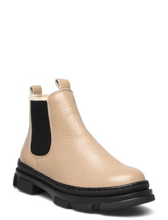 Booties - Flat - With Elastic Beige ANGULUS