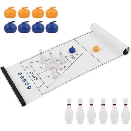 [LCS] Pöytäcurlingpeli, Shuffleboard-pöytä, 3in1-pöytäpeli Curling Y:llä