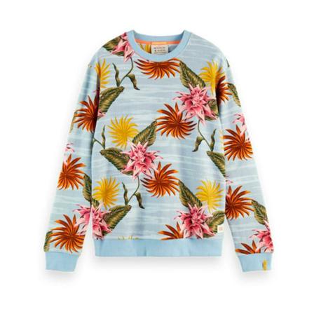 Scotch & Soda, Sweatshirt Blauw, Heren, Maat:L