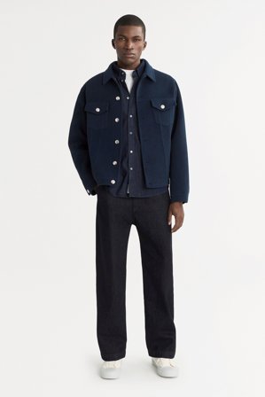 Soft Goat - Men's Denim Jacket - Cashmere jacket - S - Denim Blue