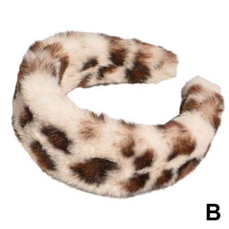 Bgggg Leopard Vinterpannband Hårbåge Tillbehör Huvudbonader Je
