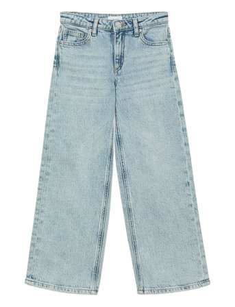 Vero Moda Girl Vmtessa Hr Wide Jeans Ra339 Girl Noos - Blue - 122