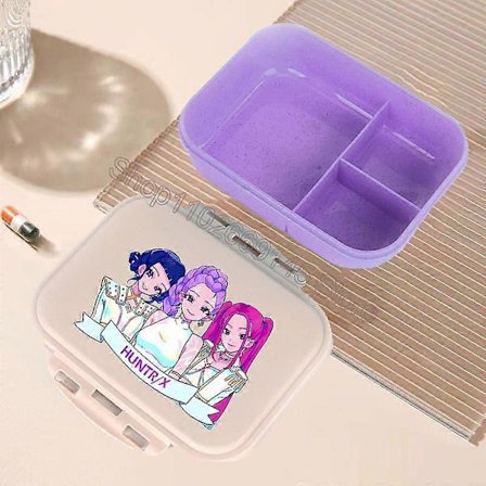 Kawaii K-Pop Dæmonjægere Bento Madkasse til Børn - Stor Kapacitet Madopbevaringsgave