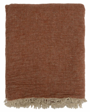 Rebell Milano Pledd Rust-Beige 130x170