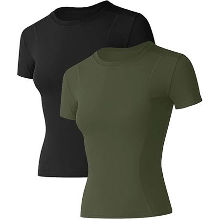 Sømløse træningstrøjer til kvinder med korte ærmer, åndbare, strækbare, atletiske sportstrøjer til fitnesscenter, træning og yoga