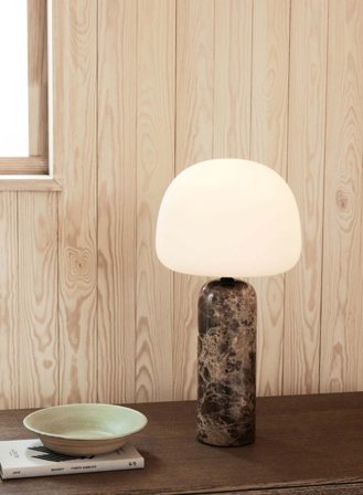 Kin bordlampe H40 - brun marmor