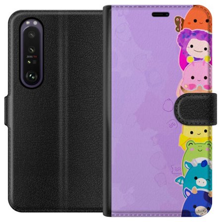 Kompatibel Tegnebogsetui til Sony Xperia 1 III Mørk silhuet af Jesus med tornekronen mod sort baggrund med stærk kontrast og hvid typografi