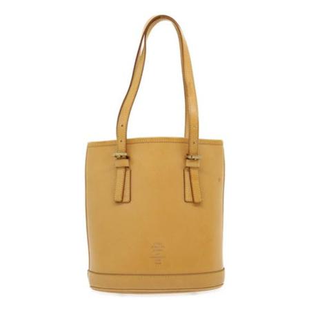 Louis Vuitton Vintage, Pre-owned Leather Tote Beige, Dames, Maat:ONE Size