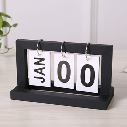 Trä Vintage Hem Kalender Cafe Desktop Dekorativ