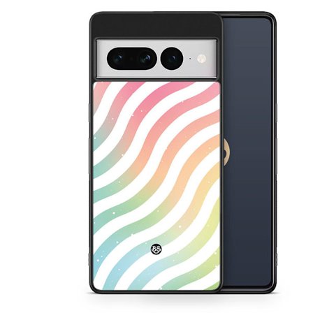 Bjornberry Skal Google Pixel 7 Pro - Vågig Regnbåge