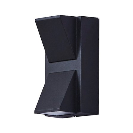 Svart modern inomhus- och utomhus LED väggmonterad, väggmonterad strålkastare, modern belysning trädgård terrass bil-1408065mm (vitt ljus 6000K)Double