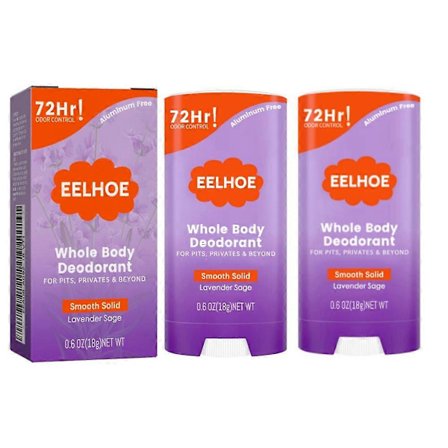 Deodorant Stick til Hele Kroppen 72 Timers Lugtkontrol Langvarig Duft Fjernelse af Armhulelugt Svedforfriskende Antiperspirant Stick