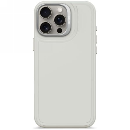 Decoded AntiMicrobial Silicone Stacks Backcover Case med MagSafe til iPhone 16 Pro Max - Grå