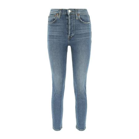 Re/Done, Skinny Jeans Blauw, Dames, Maat:W27