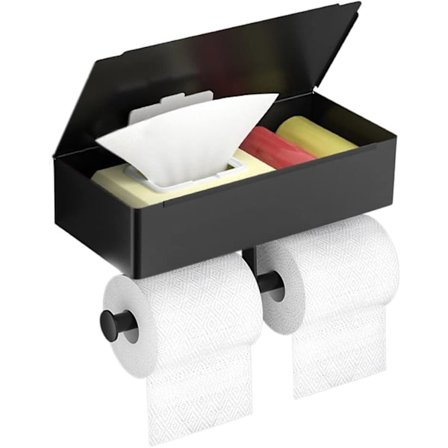 Naulaamaton WC-paperiteline | Kaksoisrullallinen WC-paperiteline | Teräksinen WC-paperinjakaja ruostumattomasta teräksestä kylpyhuoneen ja keittiön 