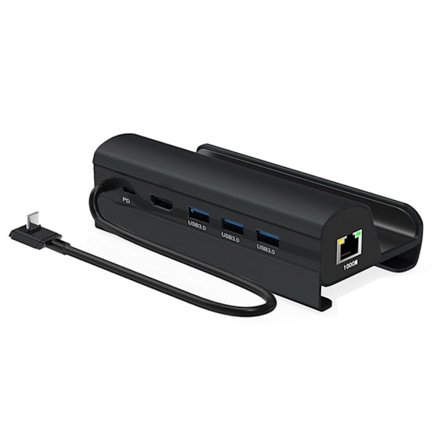 Type-C-sovitintelakointiasema HDMI2.0-yhteensopiva 1000M Lan PD60W Steam Deckille