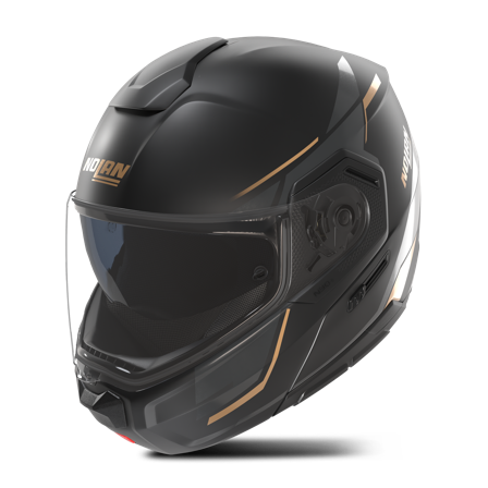 Casque Modulable Nolan N90-3 06 Sincrono Noir/Anthracite/Or Mat M