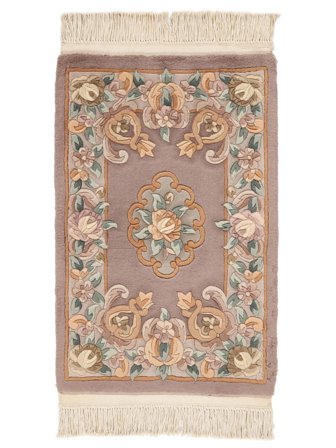 Kina 90 Line Matta Orientalisk Brun/Beige (Ull, Kina)