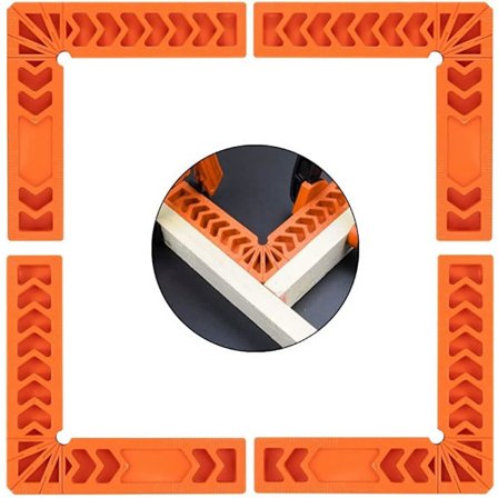 90 Positionsklemme 4 stk. 90 Grads Positionskvadrater