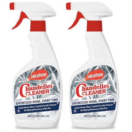 Sparkle Plenty Lysekrone Rengjøring Drypp Tørr Spray Uten Tørking - Støvfjerner og Stripefri Glassrensespray