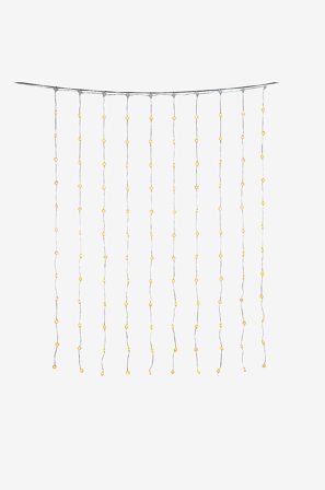 Konstsmide - LED-ljusridå Usb 180cm - Transparent - Ljusslingor - Från Homeroom