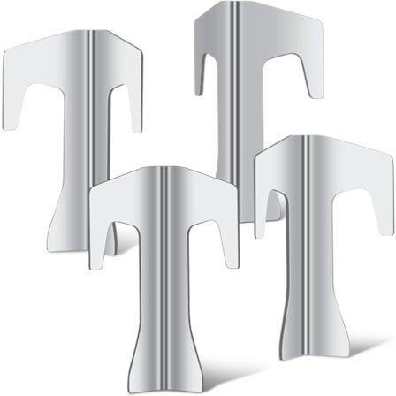 Sæt med 4 afstandsstykker til bålplade, universelle afstandsstykker i rustfrit stål, tilbehør til bålplade, bålfad, kuglegrill og BBQ-disk