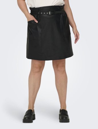 ONLY Carmakoma Carheidi Faux Leather Skirt Otw - Black - 54