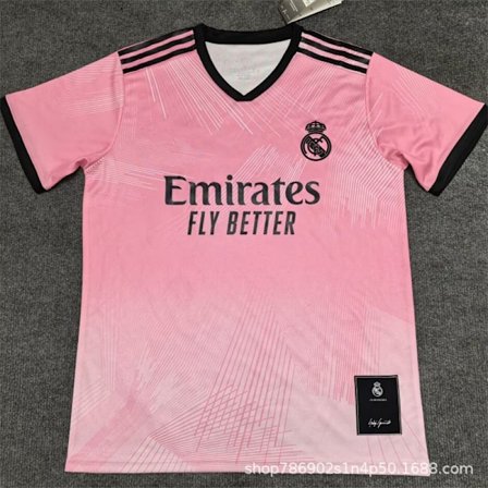 2022-2023 Säsong Real Madrid Club Fotbollströja Fanversion Y-3 Rosa Specialutgåva