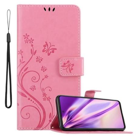 Fodral för Samsung Galaxy A52 (4G / 5G) / A52s i PINK BLOMMA Cadorabo Cover Protection Floral