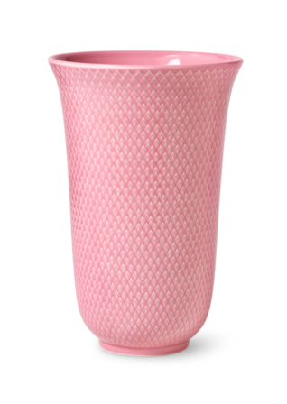 Lyngby Rhombe Color Vase Ø13,5xH20_Rosa