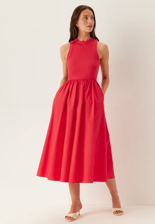 TOMMY JEANS - Tjw Rib Poplin Tank Dress Ext