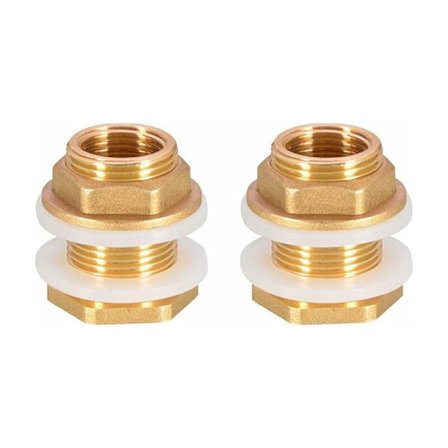 2 st Dn20 3/4 mässing vatten tank vatten slang koppling adapter kran regn B