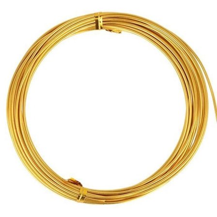 Alumiinilanka - Kulta - 1,5mm x 5m - Korut - Sisustus - Mallinnus